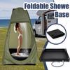 Outdoor Tent Shower Tray For Rv Outdoor Camping Shower Beach Pet Bath Portable Shower Pan With Drain Hose Foldable Shower Base