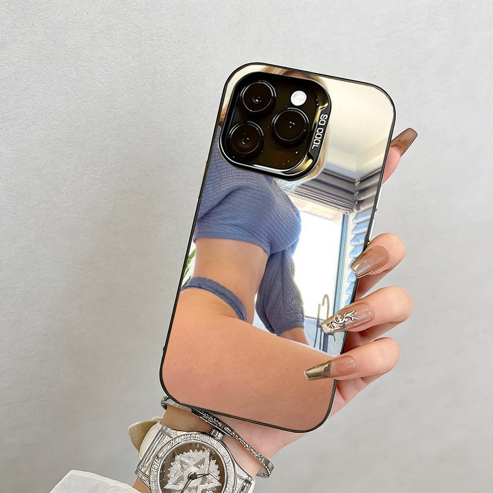 Girl Phone Case For iPhone 17,16,15,14,13,12,11 Plus,Pro Max,XS,Colorful Silver Black Cover