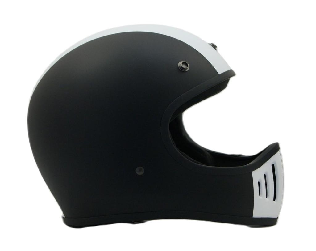 SUNUP COBRA Full Face Motorcycle Size L Matte Black SM-002 Helmet, (59-60cm),