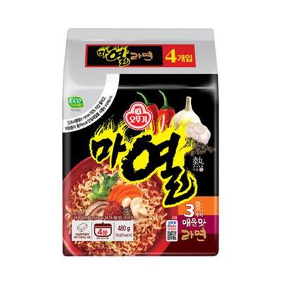 Ottogi Balenie Ma Yeol Ramen 120 g x 4 (2 Možnosti)