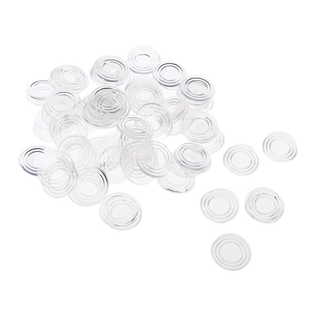 100 Pack Clear Rubber Feet Bumpers Pads Transparent Buffer Tips Cabinet Door Noise Dampening