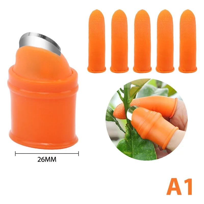 Cortador de polegar ferramentas de jardinagem tesouras de poda jardim colheita planta legumes separador dedo ferramenta