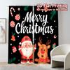 Flat Printing Jit Curtains Without Rod Festive Cheer Chic Drapes Durable Polyester Fabric Set Of 2 Made