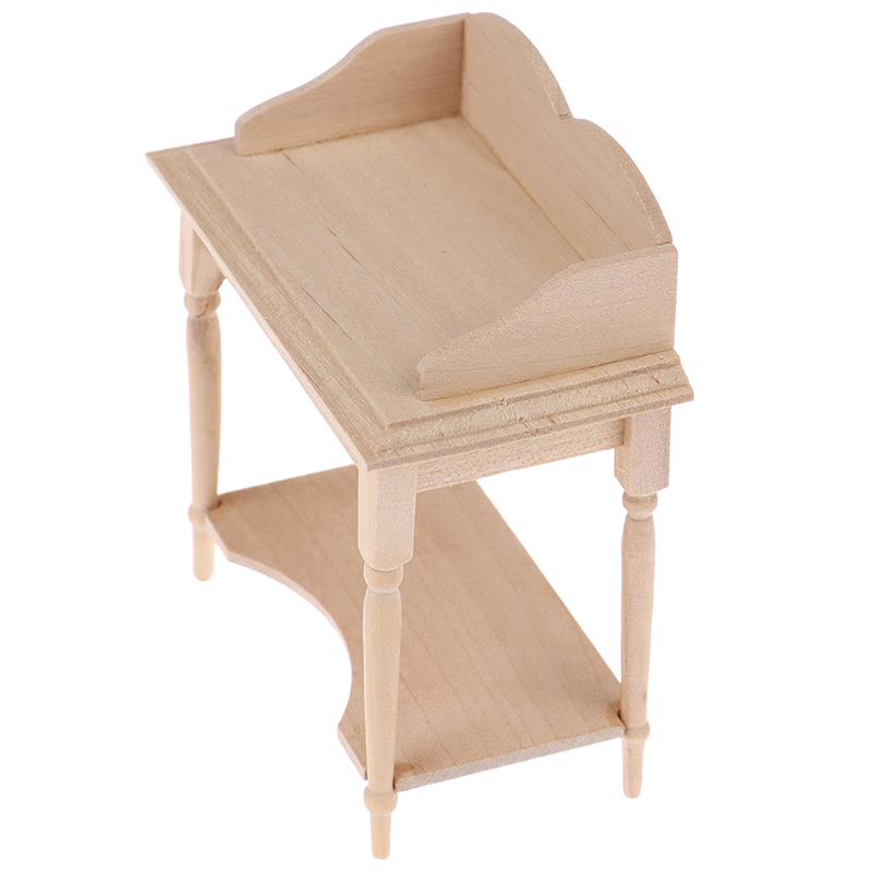 1/12 Model de mobilă de masă goală în miniatură din lemn Accesorii pentru casă de păpuși