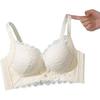 LangSha Women's Sexy Lace Bra, Push-Up for Small Breasts, Enhancing, Wireless, Side Support, Shaping And Lift-Up Brassiere