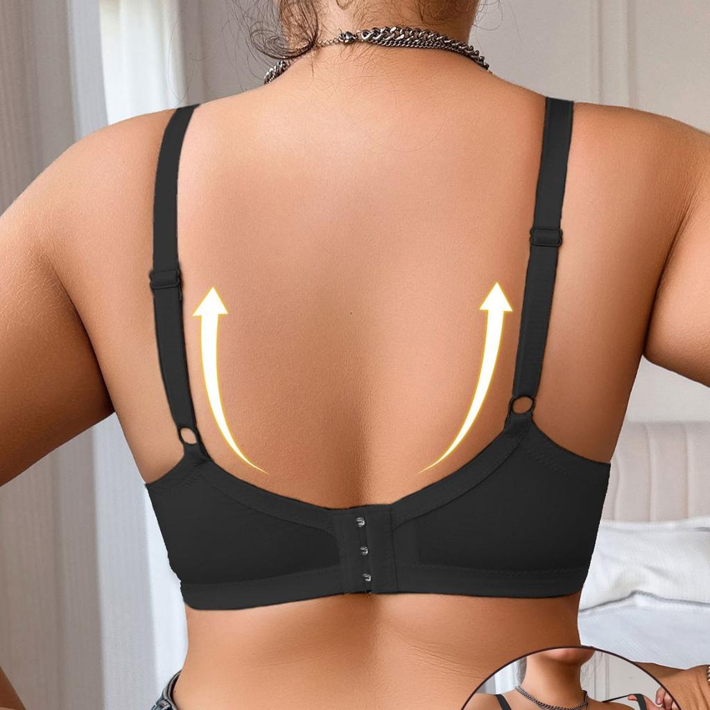 Soutien-gorge en maille semi-transparente à pois de grande taille avec anneau en acier, partie supérieure froncée et soutien latéral de la poitrine