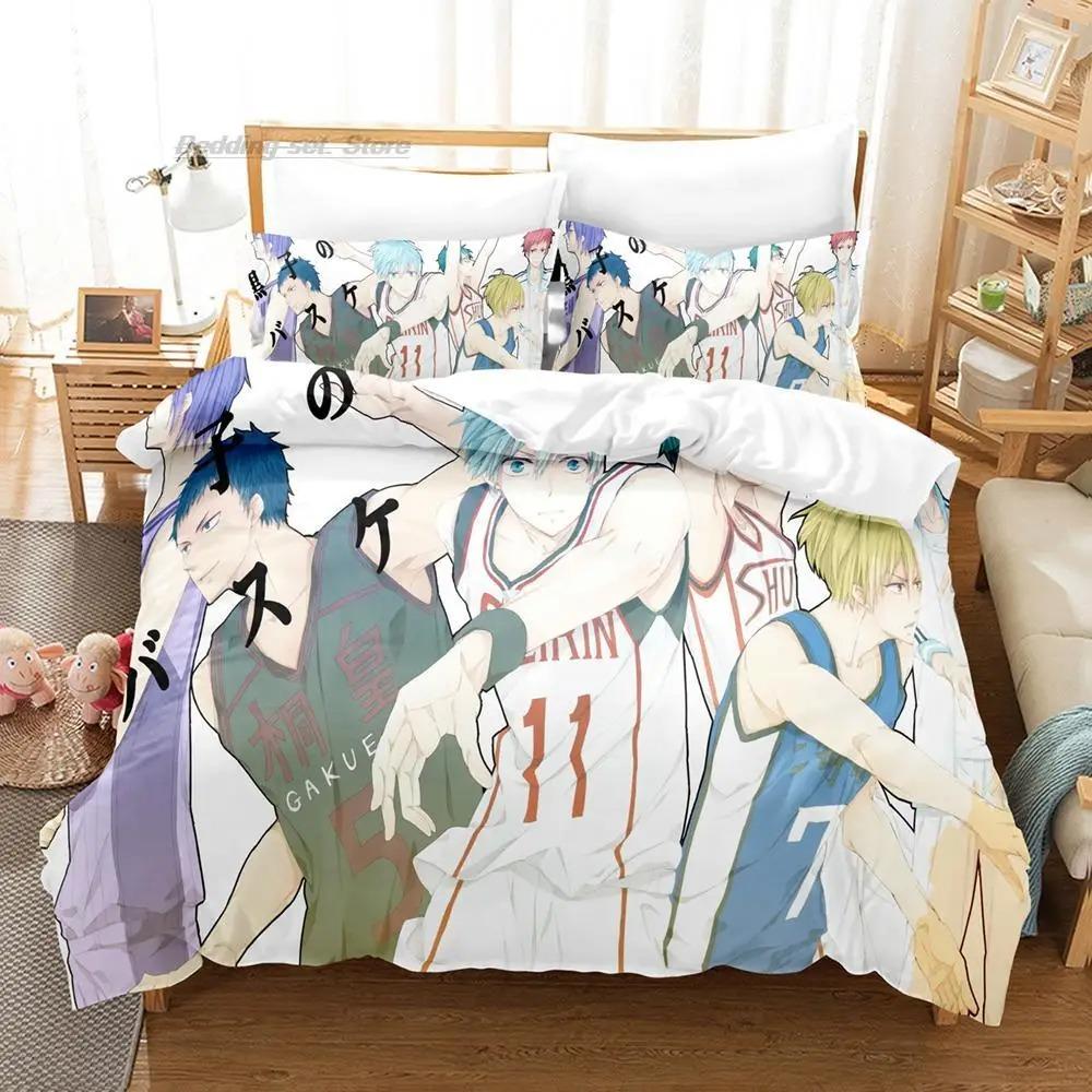 Kuroko's Basketball Bedding Set Single Twin Full Queen King Size Bed Set Aldult Kid Bedroom Duvetcover Sets 3D Print Anime