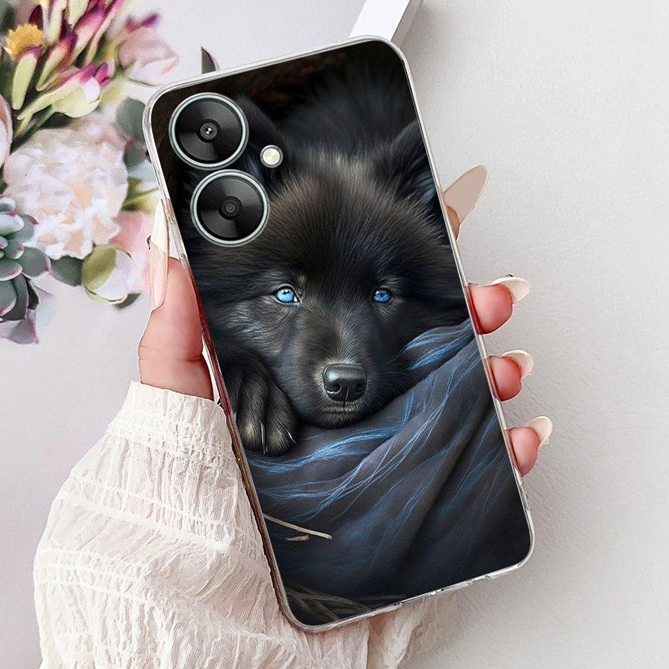 For Xiaomi Redmi 13C 5G Cool Dragon Tiger Painted Phone Case For Redmi 13R Redmi13C 5G Soft Silicone TPU Cases
