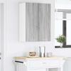 Wall Mounted Cabinet with Door 2 Pcs Grey Sonoma and White 30 X 31 X 80 Cm