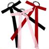 Elegant Skinny Hair Bows with Long Tassels Tails Ribbon Hair Scrunchie for Women and Girls for Fall Winter Outfits
