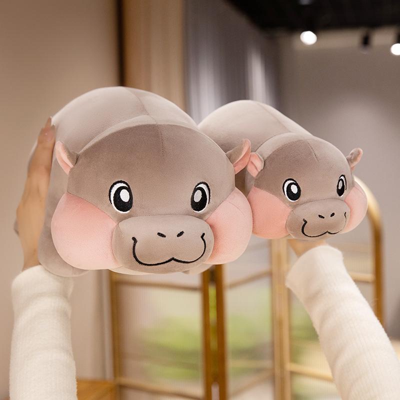 30/38CM Hipopotam Drăguț Gras cu Picioare Scurte Jucărie de Pluș Pluș Moale Hipopotam Kawaii Animal de Pluș Păpușă Decor Cameră Cadou Ziua Copiilor