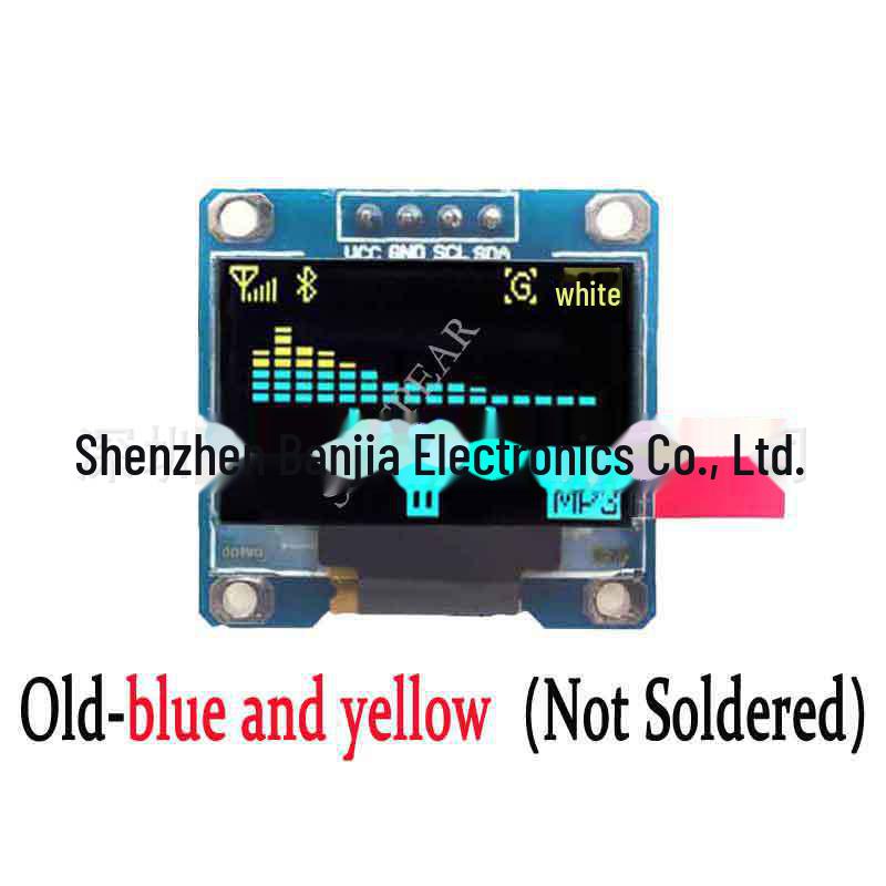 

0,96 Двоколірний OLED РК-екран (Білий/Синій/Жовтий) з I2C/IIC комунікацією