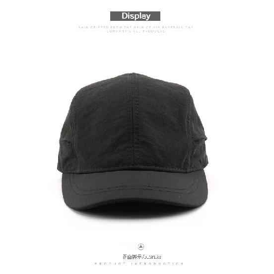 Men's short-brimmed, solid-color, plain baseball cap for outdoor activities, offering sun protection and shade