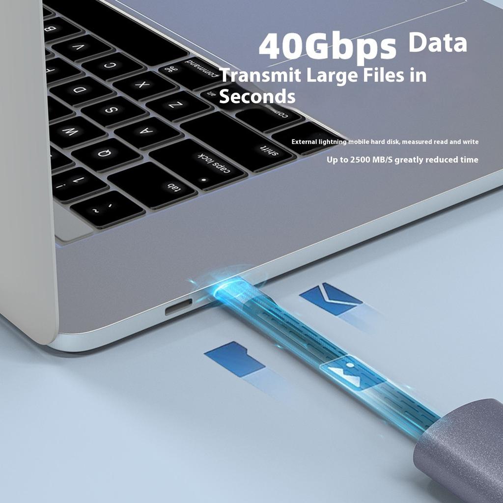 USB C to USB C Cable PD240W Power Delivery 40Gbps Data Transfer for Quick Charging and 8K@60Hz Video Output Wire