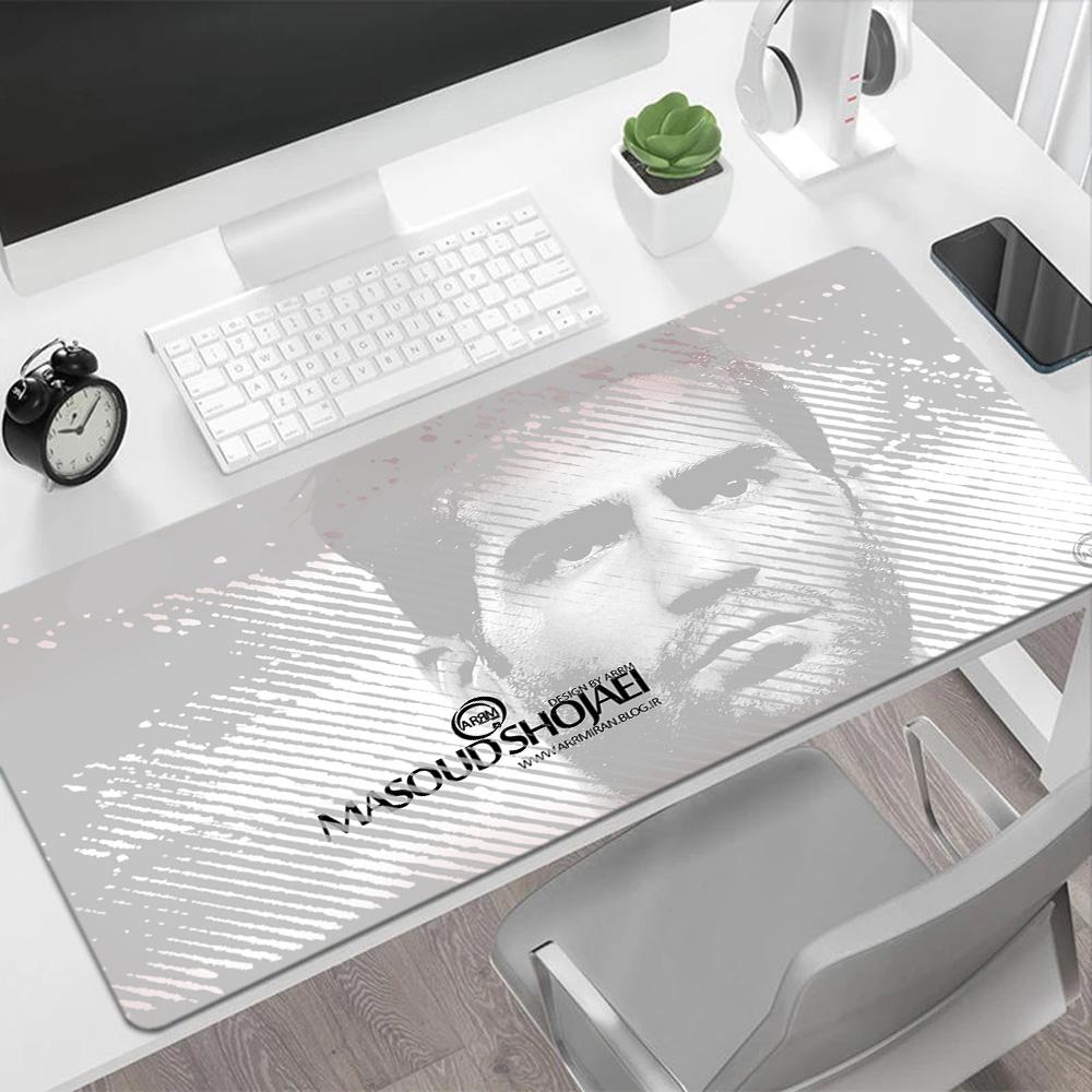 Perspolis Football Player Gaming Mouse Pad Office Mouse Mats Ultra-Long Desk Mat Non-Slip Rubber Bottom Computer Desk Office Decoration Accessory