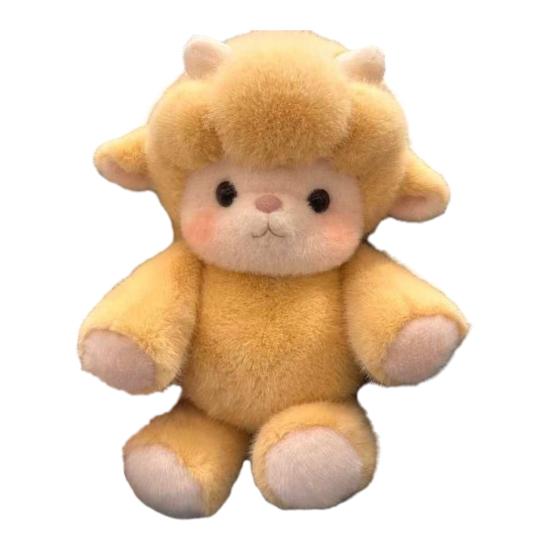 Pelúcia de Animal de Fazenda Porco Cordeiro Vaca das Terras Altas Brinquedos de Pelúcia Macio Fofo Bonecas de Abraço para Crianças e Adultos