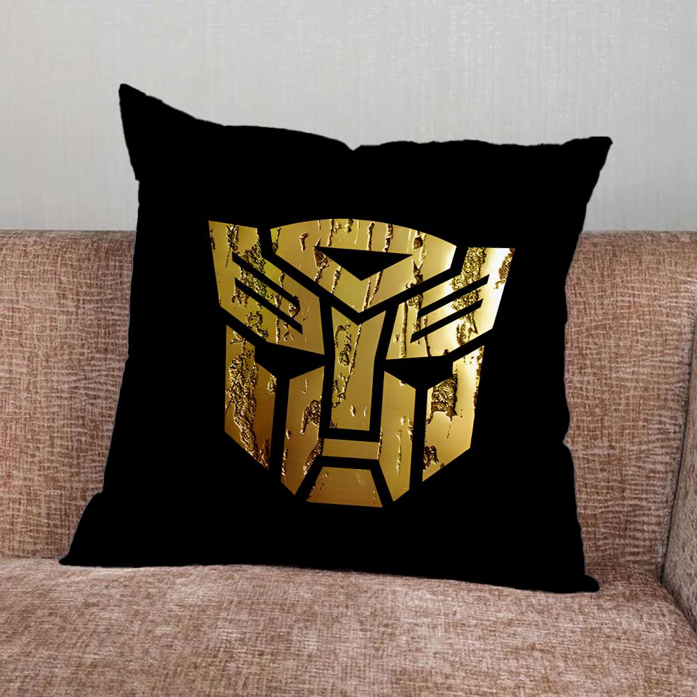 LOGO T-Transformers COOL  Pillow Case For Home Bedroom Car Office Decoration Living Room Sofa Cushion Cover Suitable