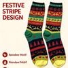 Christmas Socks Ethnic Style Cartoon Elk Red Gift Socks Men and Women Same Style