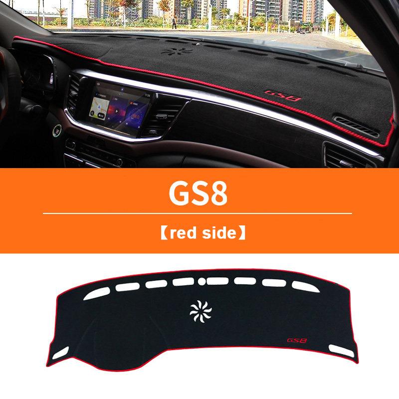 

For GAC Trumpchi GS8 2017 2018 LHD Car Dashboard Cover Anti-UV Non-slip Mat Avoid Light Pad Accessories Red Side