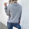 Retro Patchwork Stand Collar Cotton Hoodie for Women - Autumn/Winter Collection