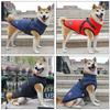 Winter Waterproof Dog Clothes with Harness Warm Pet Dog Cotton Jacket for Small Large Dogs Puppy Clothing French-Bulldog Coat
