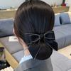 Nurse Hotel Hair Clip Headwear Korean Bun Snood Hairgrips Cover Net Bow Spring Clip Ponytail Clip