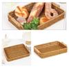 Handmade Wicker Storage Baskets Compact Bread Fruit Organizer for Everyday Use