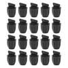 20 Stück ABS-Schlauch-Endstopfen Einfache Montage Dichtheitsfrei Bewässerungsarmaturen Schwarz 8mm/11mm Bewässerungsschlauch-Endstopfen Garten-Tropfband