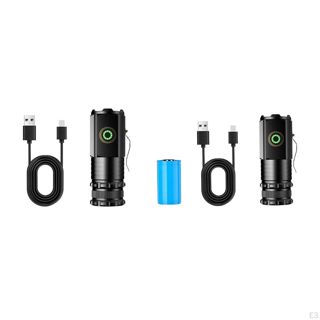 Portable flashlights 5 Modes Handheld Torch Lights for Camping Hiking Garden