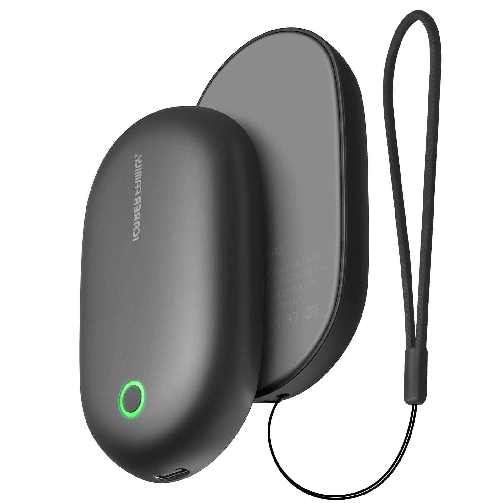 

Rechargeable hand warmer with a 2024 new temperature heat generation in 3 5000mAh and fast Perfect for and Also makes a great design, 3-stage чёрный