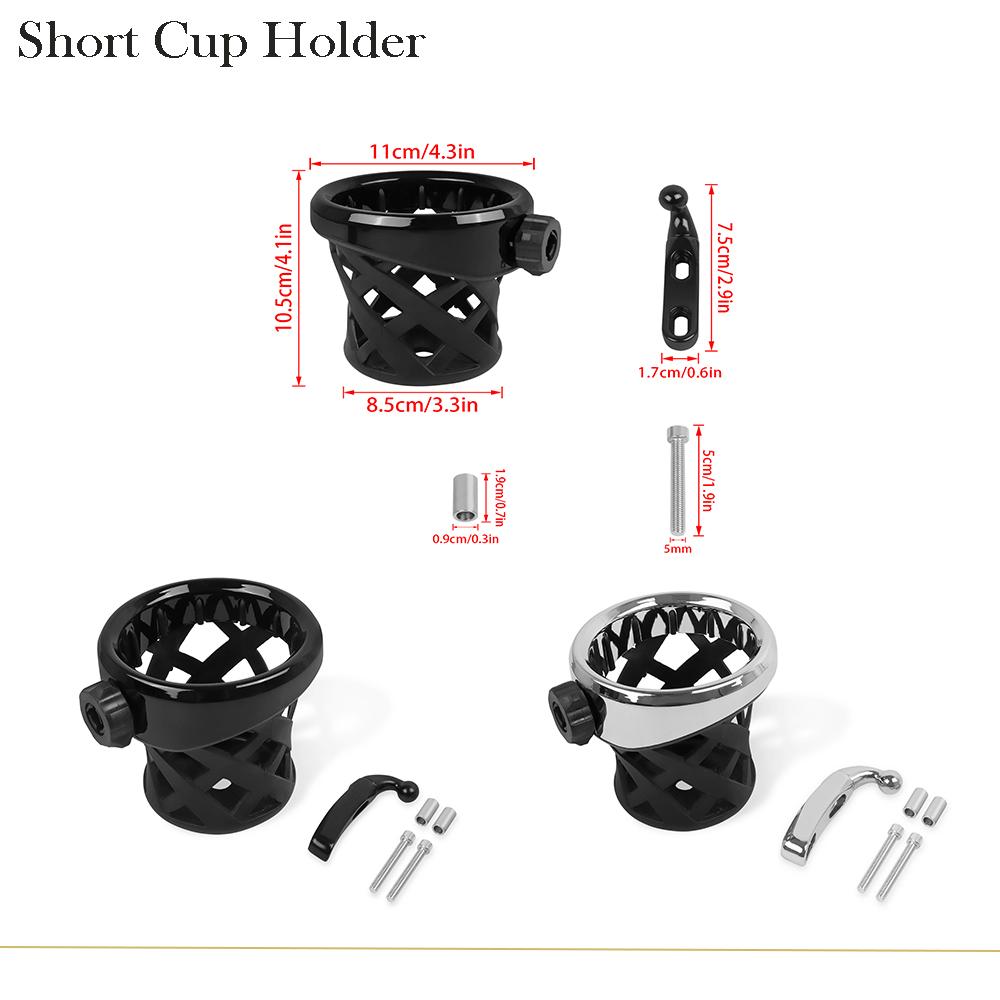 Motorcycle Passenger Water Bottle Holder Drink Cup Bracket For Honda Goldwing GL 1800 GL1800 2001-2023 Extended Water Cup Holder