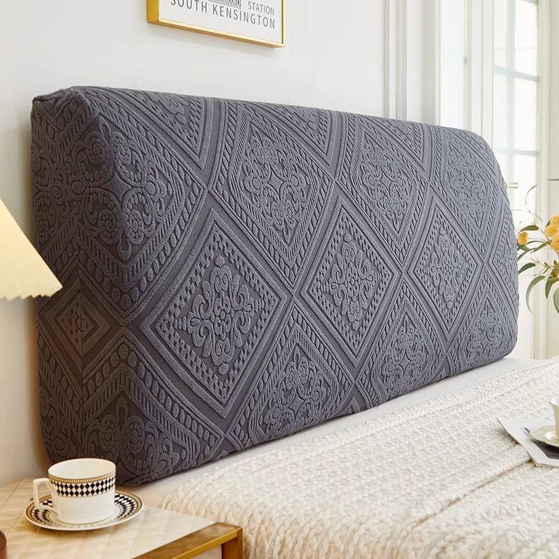 Solid-color Elastic Headboard Cover All-inclusive Headboard Cover Bedroom Dust-proof Cover Backrest Protection Sleeve