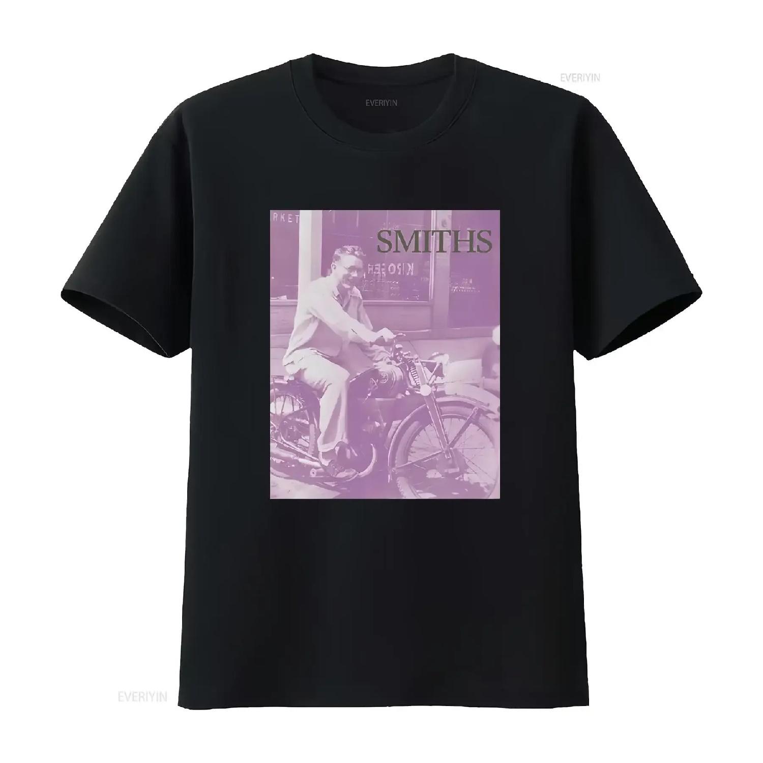 THE SMITHS Bigmouth Strikes Again 1986 Промо Органическая Футболка Моррисси винтаж Стильная стираная графическая одежда уличный стиль S чёрный