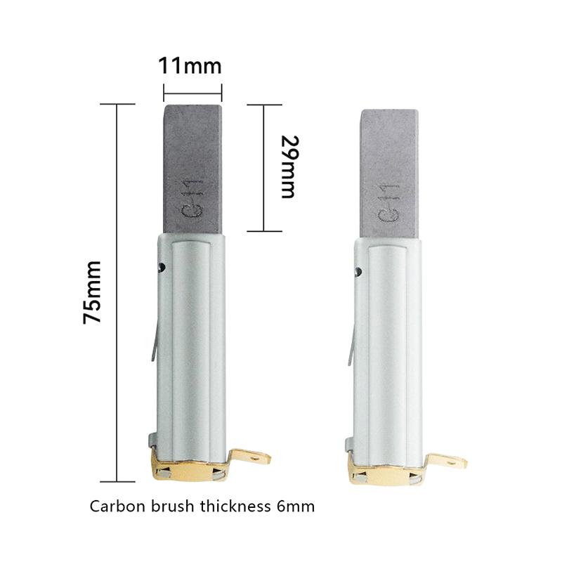 2Pcs Graphite Cast Iron Carbon Motor Brush For 30/60/70/80/90L Industrial Vacuum Cleaner Vacuum Accessories Appliances Parts