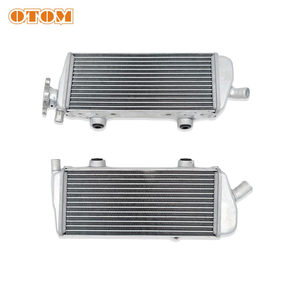 OTOM Motorcycle Left Right Radiator Engine Cooler Aluminium Cooling For KTM SXF XCF SMR HUSQVARNA FC FS 250 350 450 2007-2015