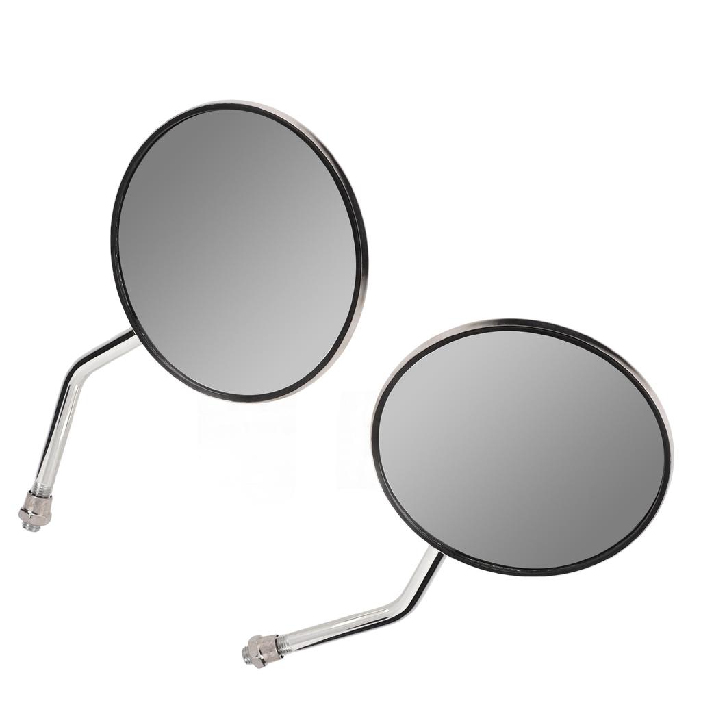 2PCS Motorcycle Rear View Mirror Stainless Steel High Definition Clear View Replacement for Suzuki Gn125