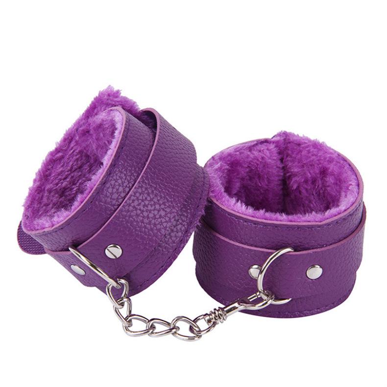 SM Plush Bondage Handcuffs & Anklets Restraint Set