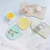 Coaster Mold DIY Striped Easy Demold Super Absorbent Drink Coaster Mould Silicone Coaster Artistic Tray Mold