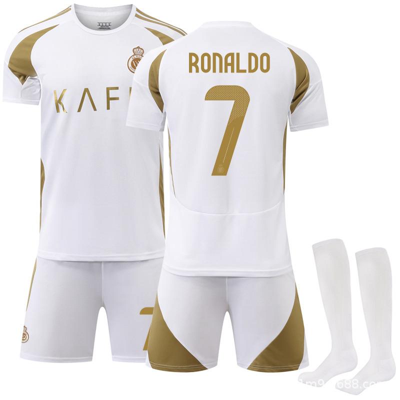 2425 Riyadh Crescent No. 10 Neymar Riyadh Victory No. 7 Ronaldo Children's Adult Cross-border Football Suit
