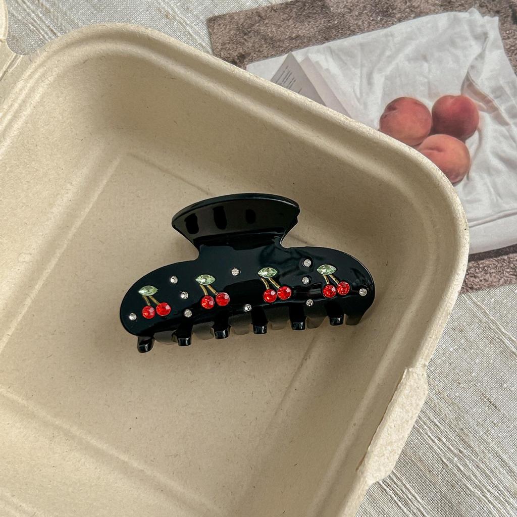 Emijay Kirsch Strass Haarspange - Süß & Niedlich Acetat Haaraccessoire