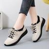 2025Women Shoes Platform Loafers Lace Up Leather Flats Trend Spring Casual Mom Shoe Mujer Zapatos Chaussure Femme