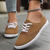 Women's Elegant Solid Color Casual Sports Shoes, Lightweight Lace-up Shoes, Multiple Colors for All Seasons, Comfortable Round Toe Design