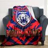 Name Custom Johor Darul Ta'zim FC Print Flannel Blanket High Quality Warm Comfortable Cover for All Seasons Perfect for Gifts Home Decor