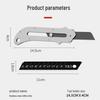 Heavy-Duty Stainless Steel Utility Knife for Paper and Wallpaper Cutting