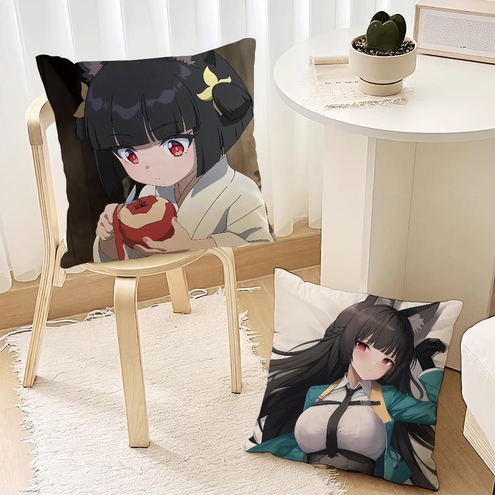 Hoshimi Miyabi Zenless Zone Zero Cute For Bedroom Car Coffee Shop Room Soft and Living Room Sofa Decorative Pillow Cover Case