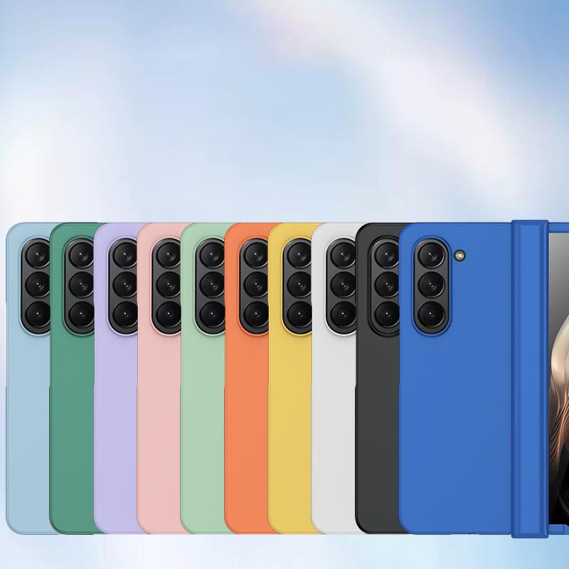 Für Samsung Z Fold 6 Faltbares Handyhülle Hautgefühl Frosted Vollschutz für Samsung Z Fold 4 5 Handyhülle