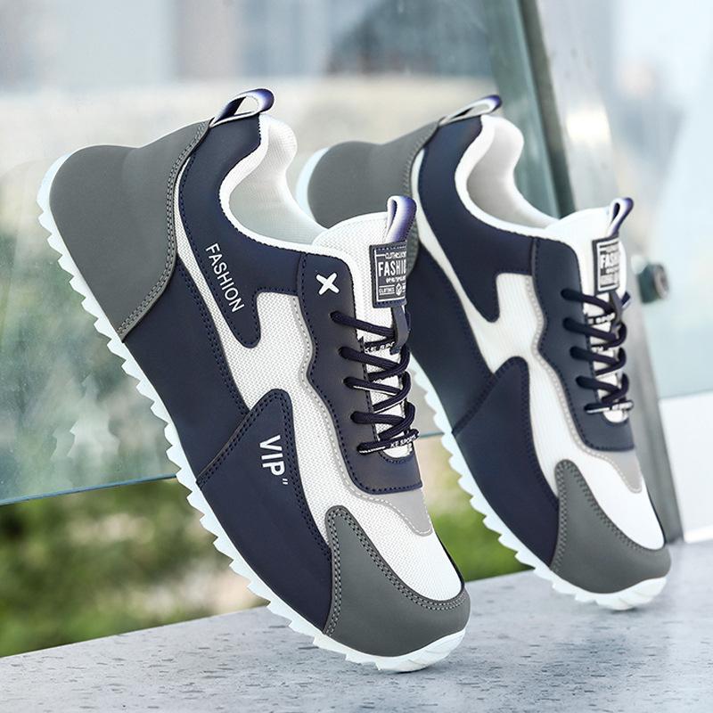 

Independent station 2025 large size, popular men s shoes thick-soled wear-resistant walking shoes trendy casual sports men s shoes 39 белый