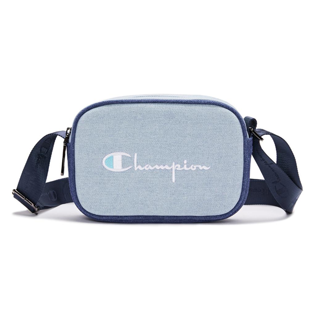 New Champion Polyvinyl Chloride Crossbody Bag Medium Size Unisex Black U3AACPU10
