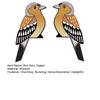1 Pair Wooden Bird Door Topper Rustic Farmhouse Over The Door Corner Sign Left And Right Side Boho Bird Door Frame Decoration for Home Living Room