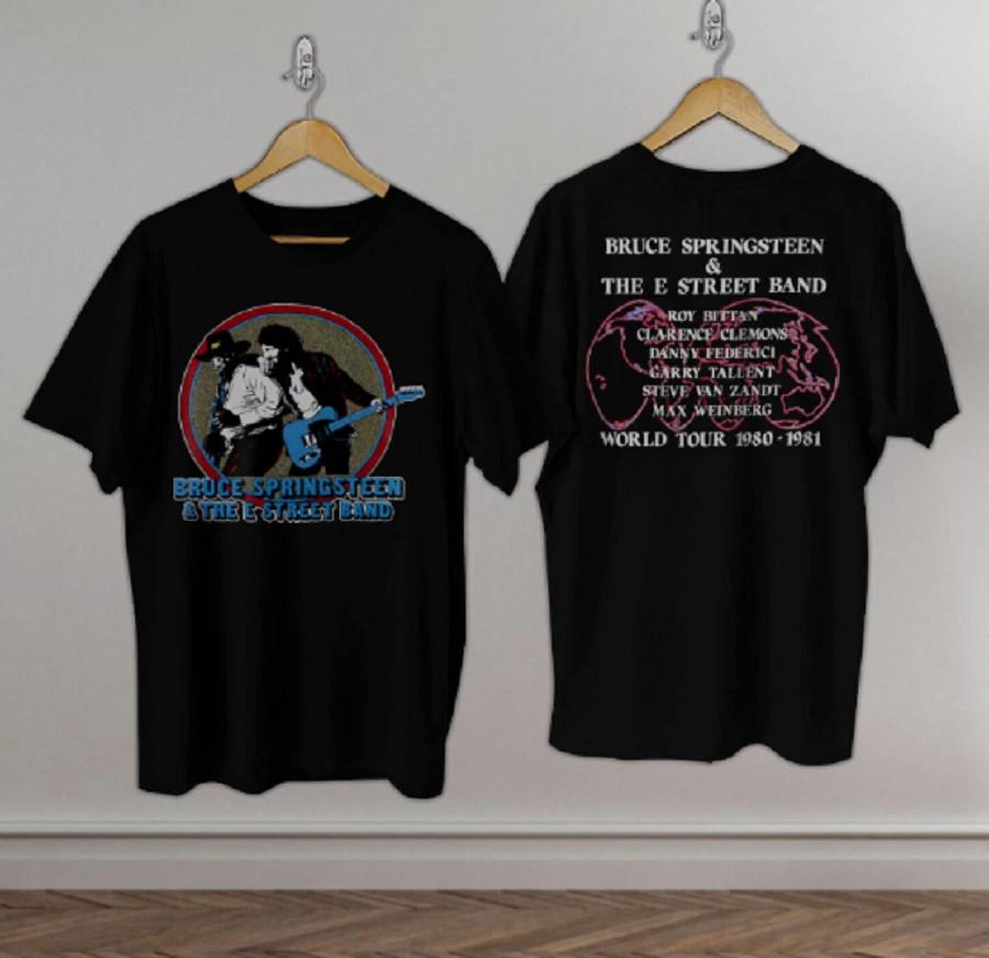 

Винтажная двусторонняя футболка Bruce Springsteen and The E-Street Band 1981 года XL